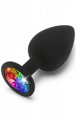 Analpluggar Rainbow Booty Jewel Large