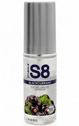 Smaksatt glidmedel S8 Svart Vinbr 50 ml