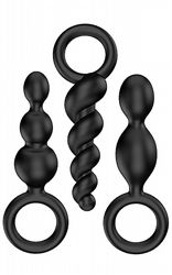 Satisfyer Plugs Black 3-pack