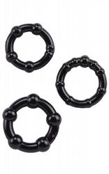  Stay Hard Rings 3-pack Svart