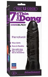  Thin 7 Inch Dong Black